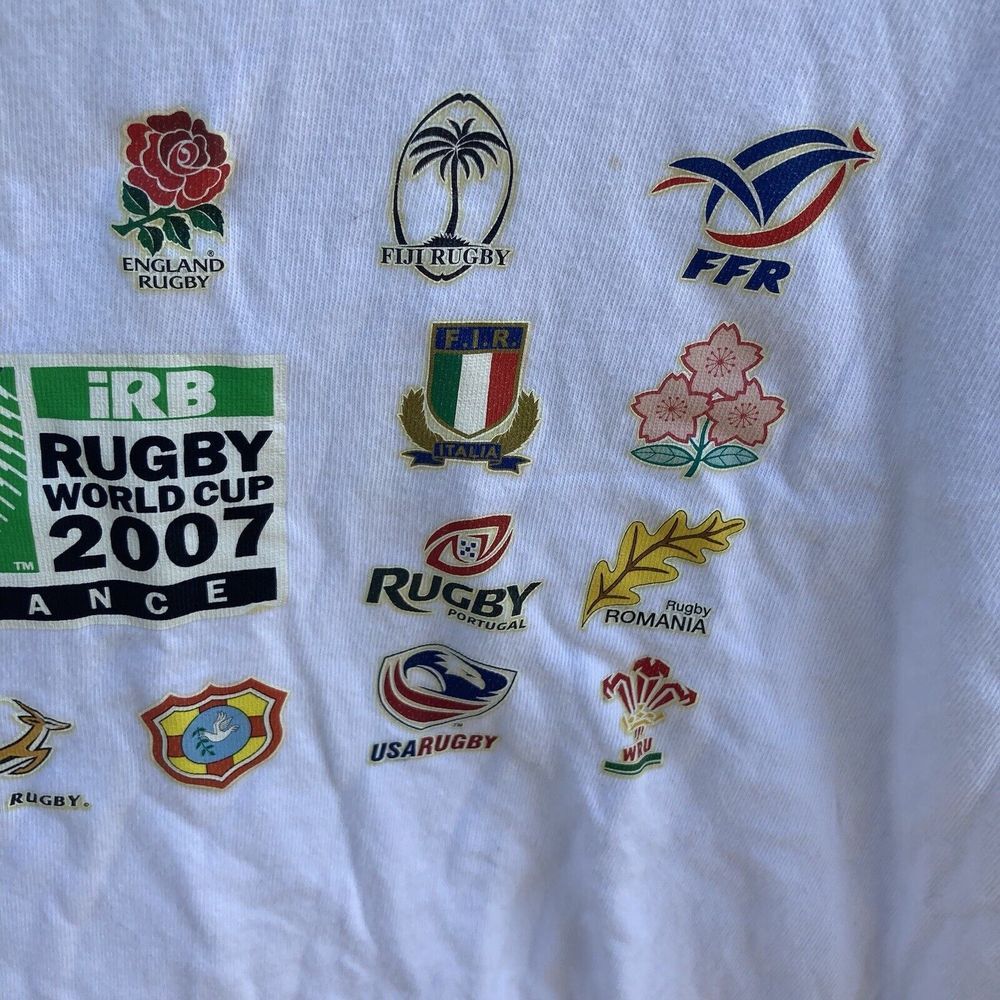 Rugby World Cup 2007 South Africa France Men's Medium Long Sleeve Unique T-Shirt - Picture 15 of 16